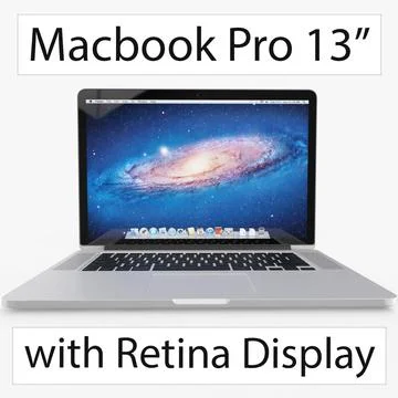 Apple Macbook Pro 13 inch Retina ~ 3D Model #96469914