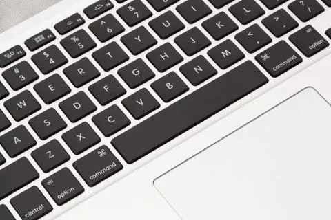 Apple MacBook Pro keyboard close up Mac Stock Photos