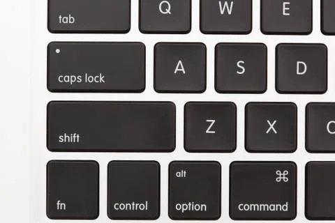 Apple MacBook Pro keyboard close up Mac Stock Photos