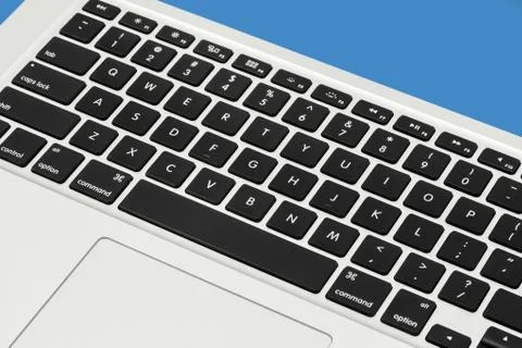 Apple MacBook Pro keyboard close up Mac Stock Photos