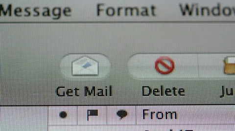 Apple Mail interface panning Video stock 46517213