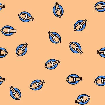 Apple male body type vector seamless pattern Stock Illustration