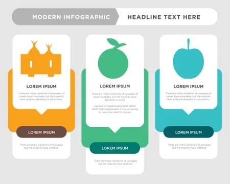 Apple, mandarin,   infographic Stock Illustration