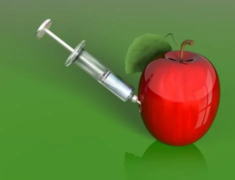 Apple manipulation Illustrazione stock
