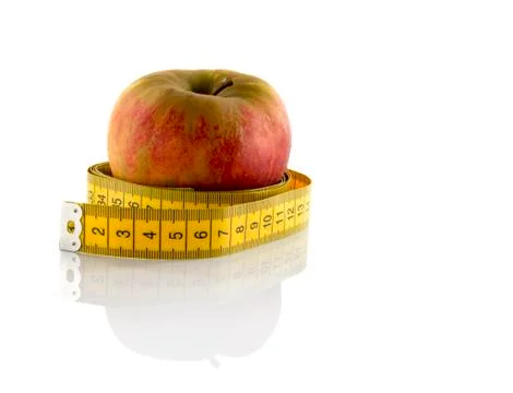 Apple measured the meter Stock Photos