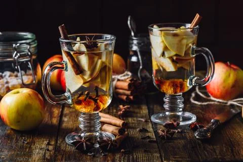 Apple Mulled Beverage. Stock Photos