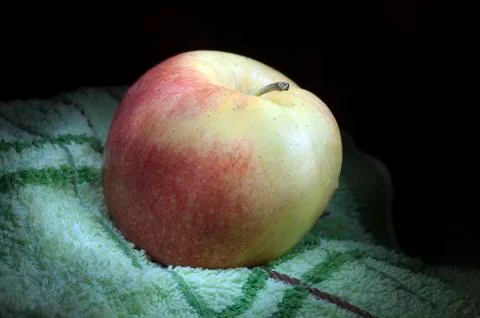 Apple in the night Stock Photos