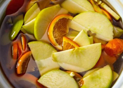 Apple orange drink Stock Photos