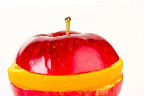 Apple orange Foto stock