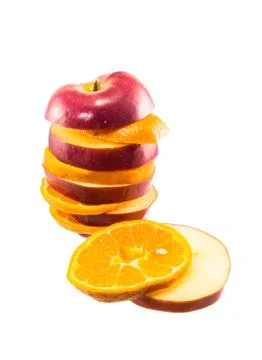 Apple orange Stock Photos