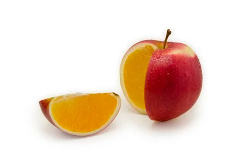 Apple orange 写真素材