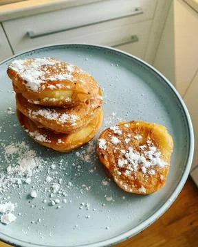 Apple pancakes Stock Photos