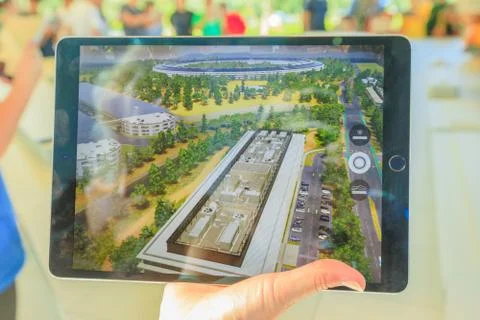 Apple Park iPad Stock Photos