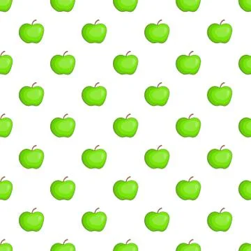 Apple pattern, cartoon style Stockillustratie