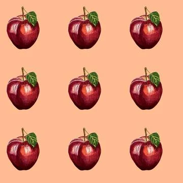 Apple pattern f Illustrazione stock