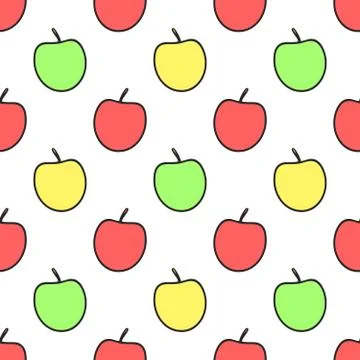 Apple pattern Stock Illustration
