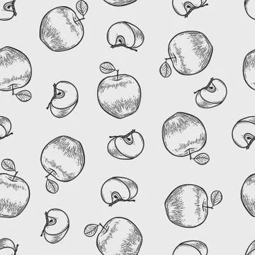 Apple pattern Stock Illustration