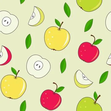Apple pattern 스톡 일러스트
