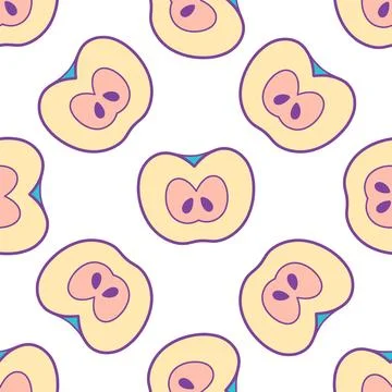 Apple pattern Stock Illustration