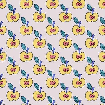 Apple pattern Stock Illustration
