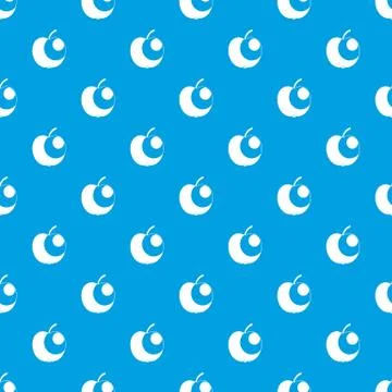 Apple pattern seamless blue 库存插图