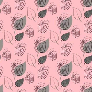 Apple pattern seamless Stock Illustration