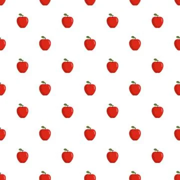 Apple pattern seamless Stock Illustration