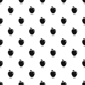 Apple pattern seamless vector Illustrazione stock