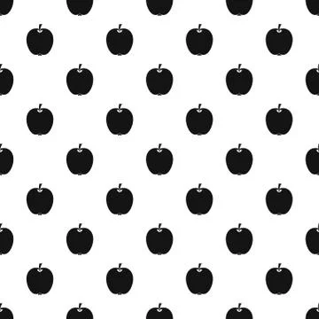 Apple pattern, simple style Stock Illustration