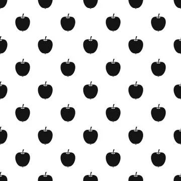 Apple pattern, simple style Stock Illustration