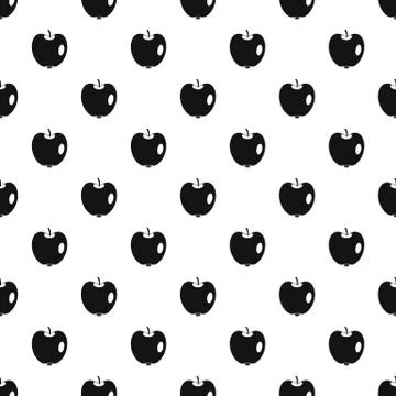 Apple pattern, simple style Stock Illustration