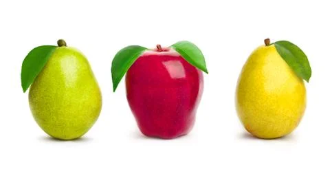 Apple with pear Stock Photos