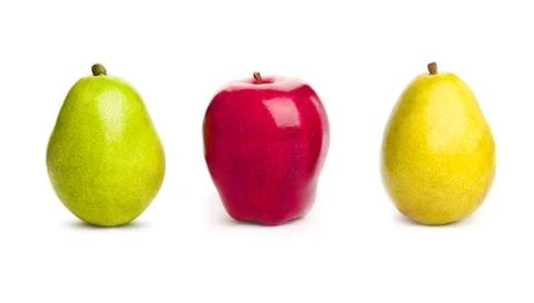 Apple with pear Stock Photos