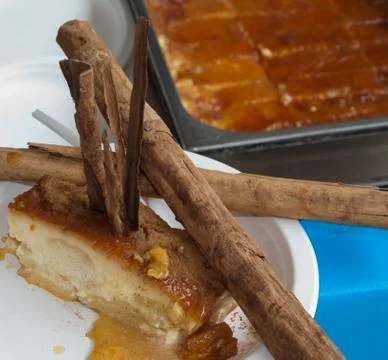 Apple pie with cinnamon Stock Photos
