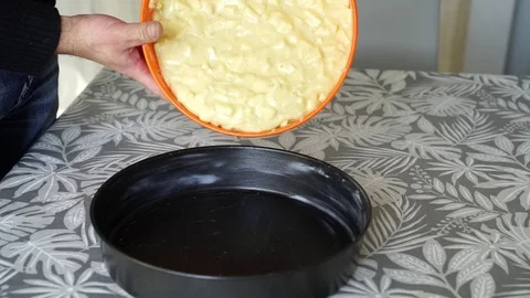 Apple pie dough Stock Footage 122911771