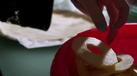 Apple pie Stock Footage 49735658
