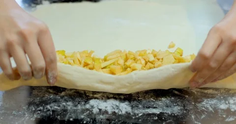 Apple pie Stock Footage 129397865