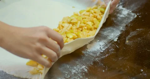 Apple pie Stock Footage 129398066