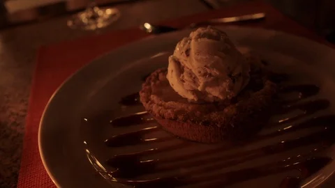 Apple pie with Ice cream Stock Footage 114004620
