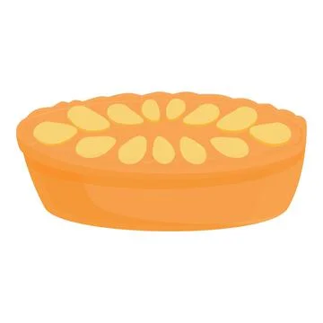 Apple pie icon cartoon vector. Cake tart 스톡 일러스트