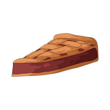 Apple pie illustration Stock Illustration