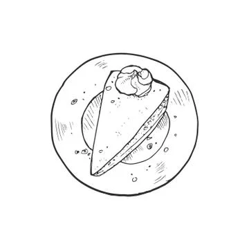 Apple pie isolated Stock Illustration