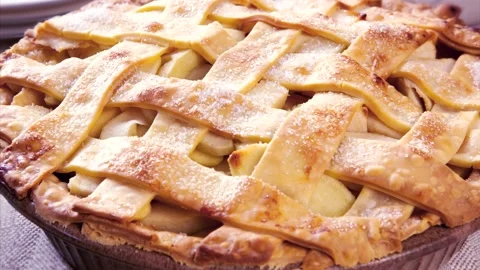 Apple Pie, Left Right Pan Stock Footage 190009964