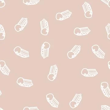 Apple pie line vector seamless pattern Illustrazione stock