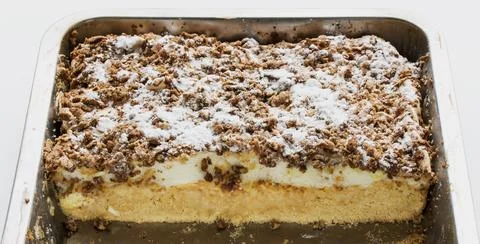 Apple pie made at home by using gas oven Foto stock