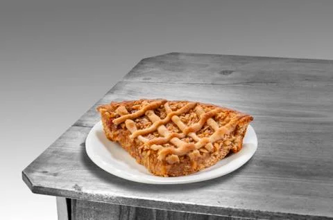 Apple pie on a plate Foto stock