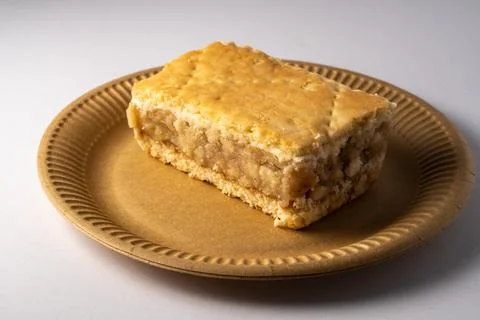 Apple pie on a plate Stock Photos