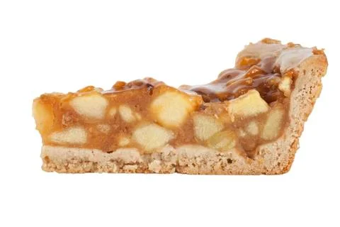 Apple pie slice Stock Photos