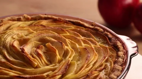Apple pie slider rotate Video stock 218072272