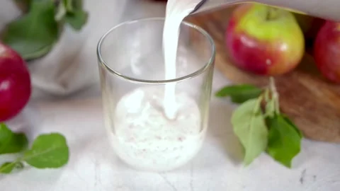 Apple pie smoothie Stock Footage 201423139